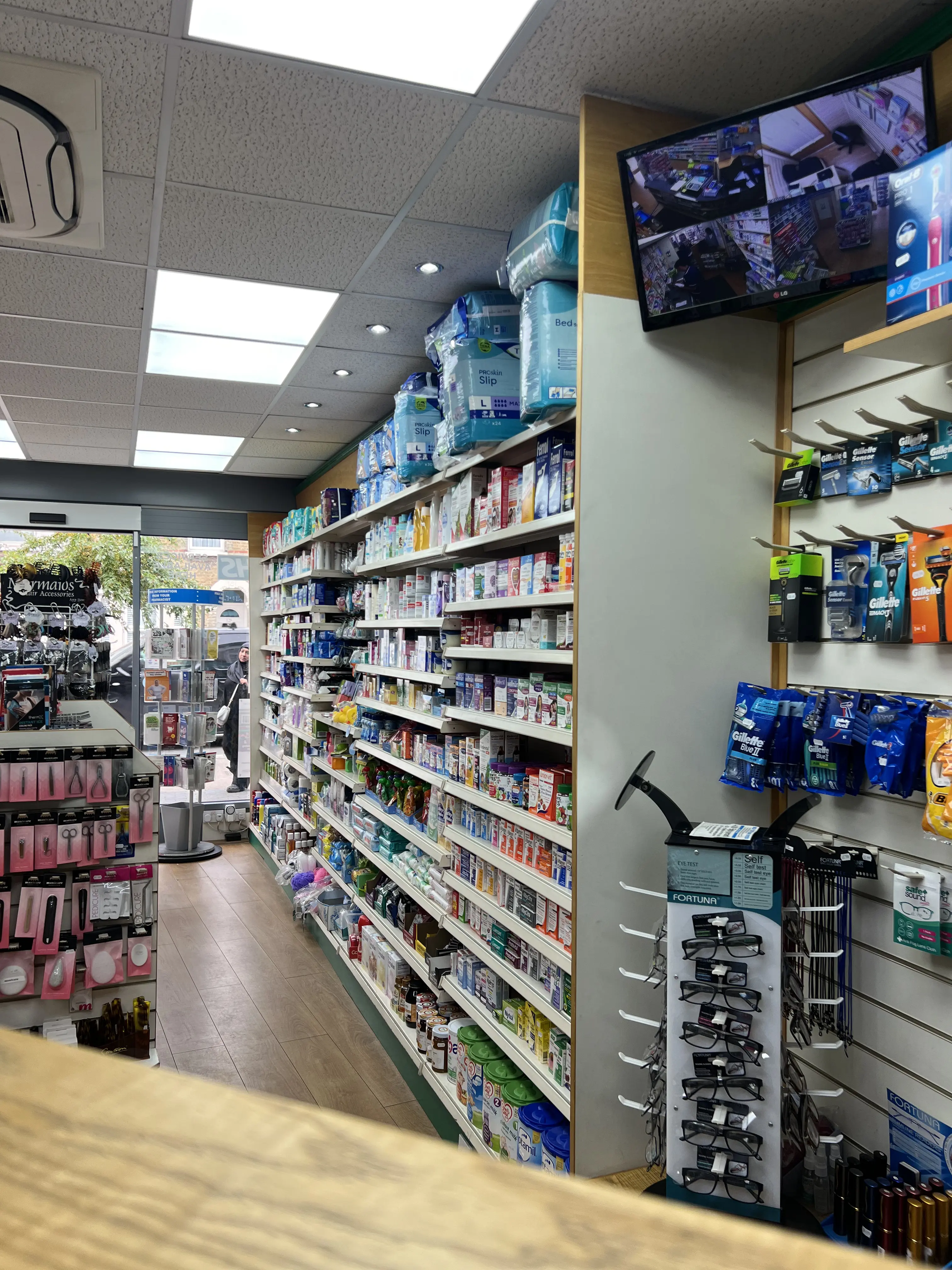 Granshaws Chemist counter